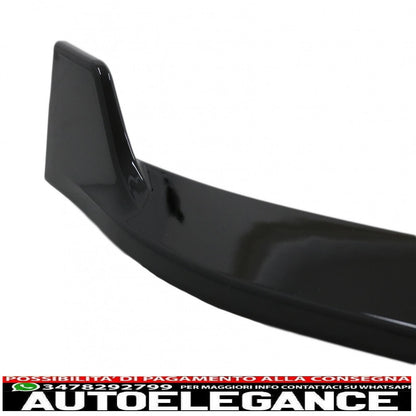 Front Bumper Spoiler Add-on Fit For Tesla Model S (2012-2015) 5 Door Liftback Sedan Piano Black
