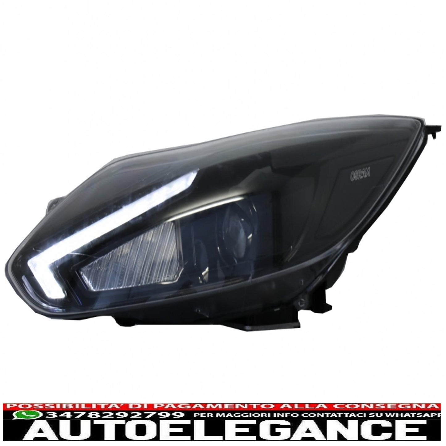 Osram LED headlights suitable for Ford Focus III MK3 (2010-2014) upgrade to oem halogen xenon 