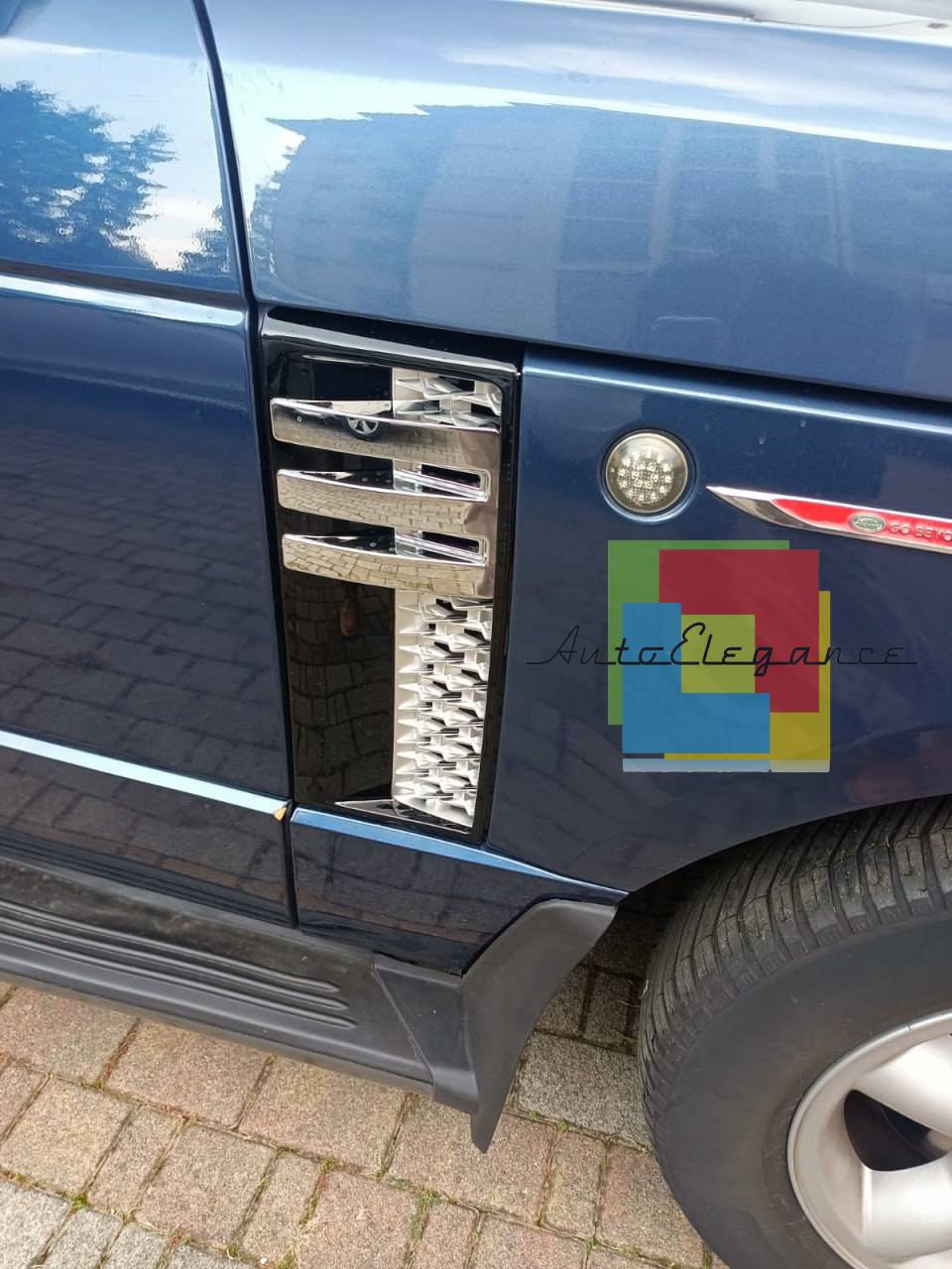 GRIGLIA ADATTA PER RANGE ROVER VOGUE III L322 2010-2012 PROFILO CROMATO NERA