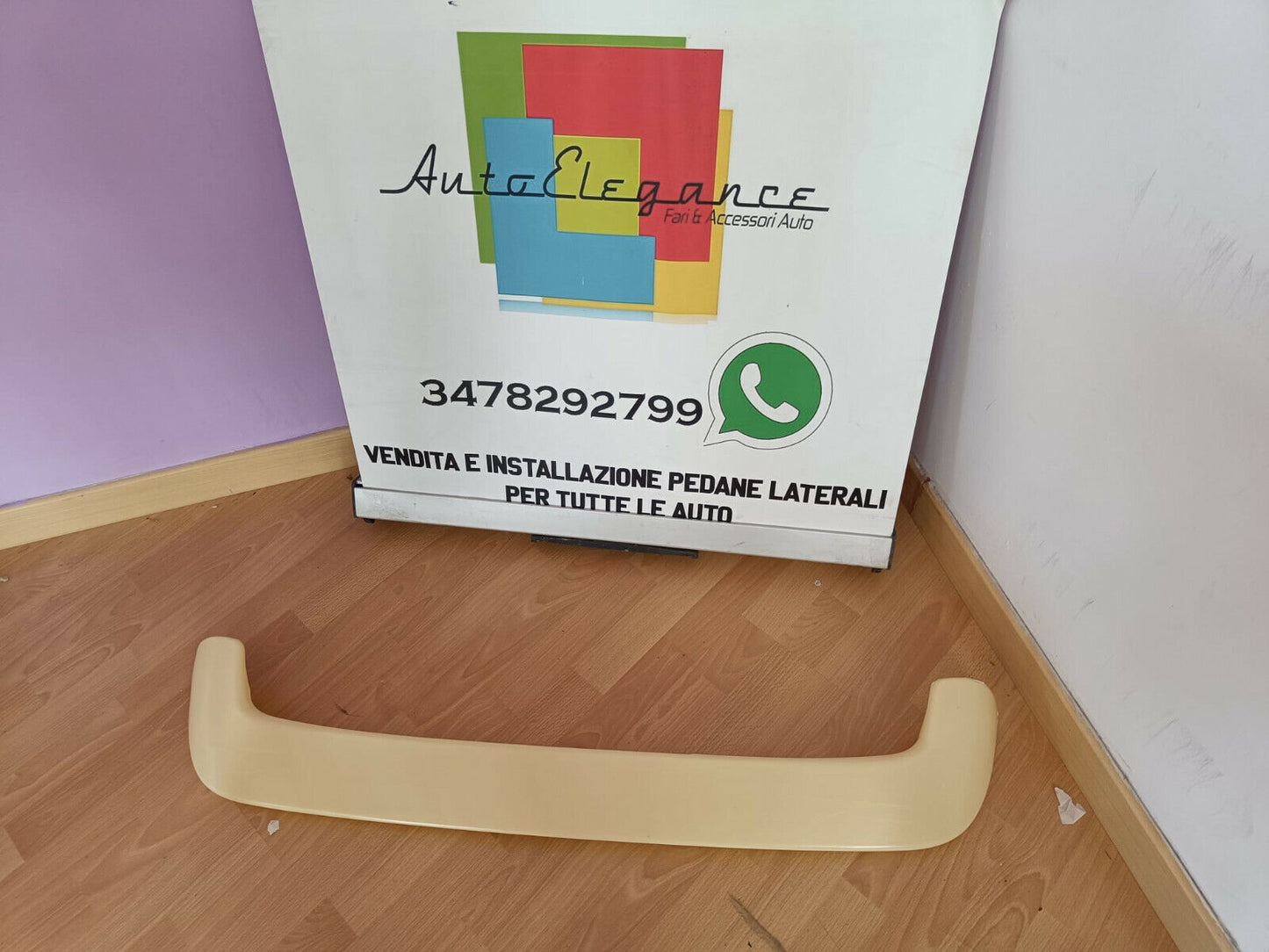 PEUGEOT 206 3 / 5 PORTE SPOILER POSTERIORE SUL TETTO SPORTIVO IN ABS ..-