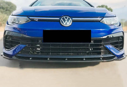 SPLITTER ANTERIORE ADATTO PER VW GOLF MK8 2019+ LOOK SPORTIVO