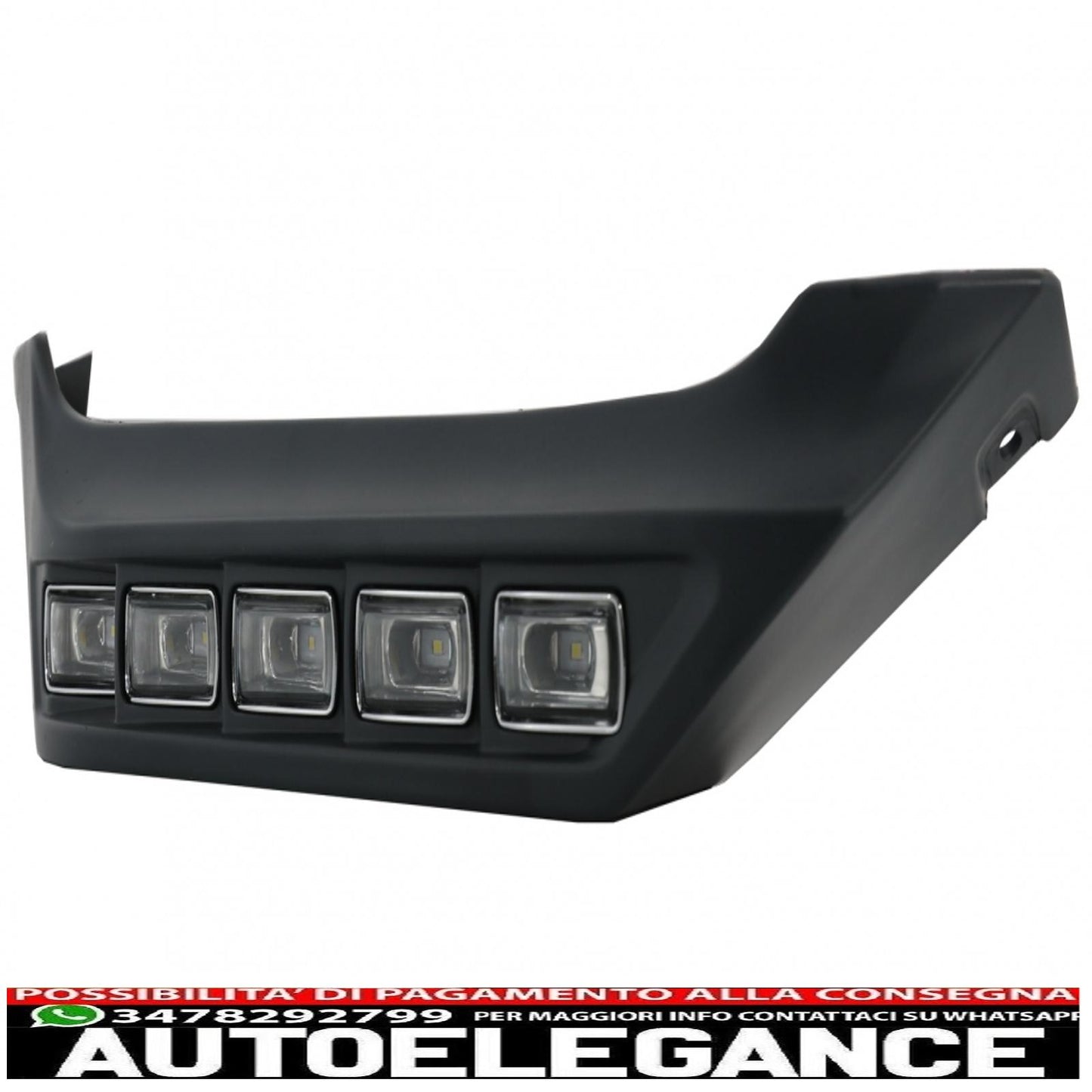 Front bumper spoiler LED daytime running light extension suitable for mercedes G-class W463 (1989-up)