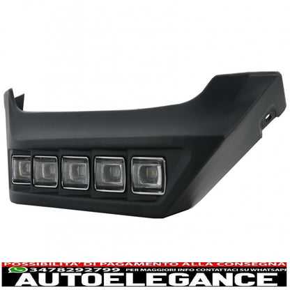 Front bumper spoiler LED daytime running light extension suitable for mercedes G-class W463 (1989-up)