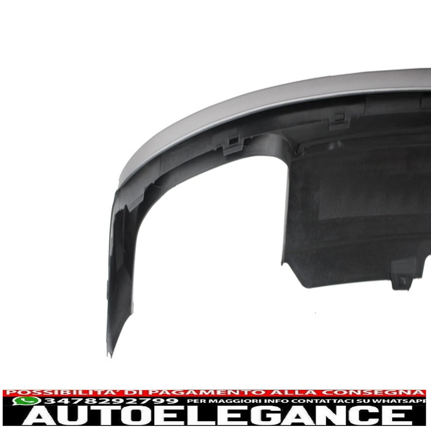 Diffusore mantovana paraurti posteriore adatto per audi a5 8t 2 porte coupé / cabriolet (2012-2015) design s5