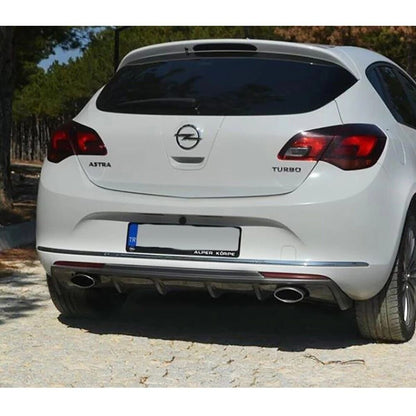 DIFFUSORE ADATTO PER OPEL ASTRA J 2012-2015 LOOK NERO LUCIDO DESIGN SPORTIVO