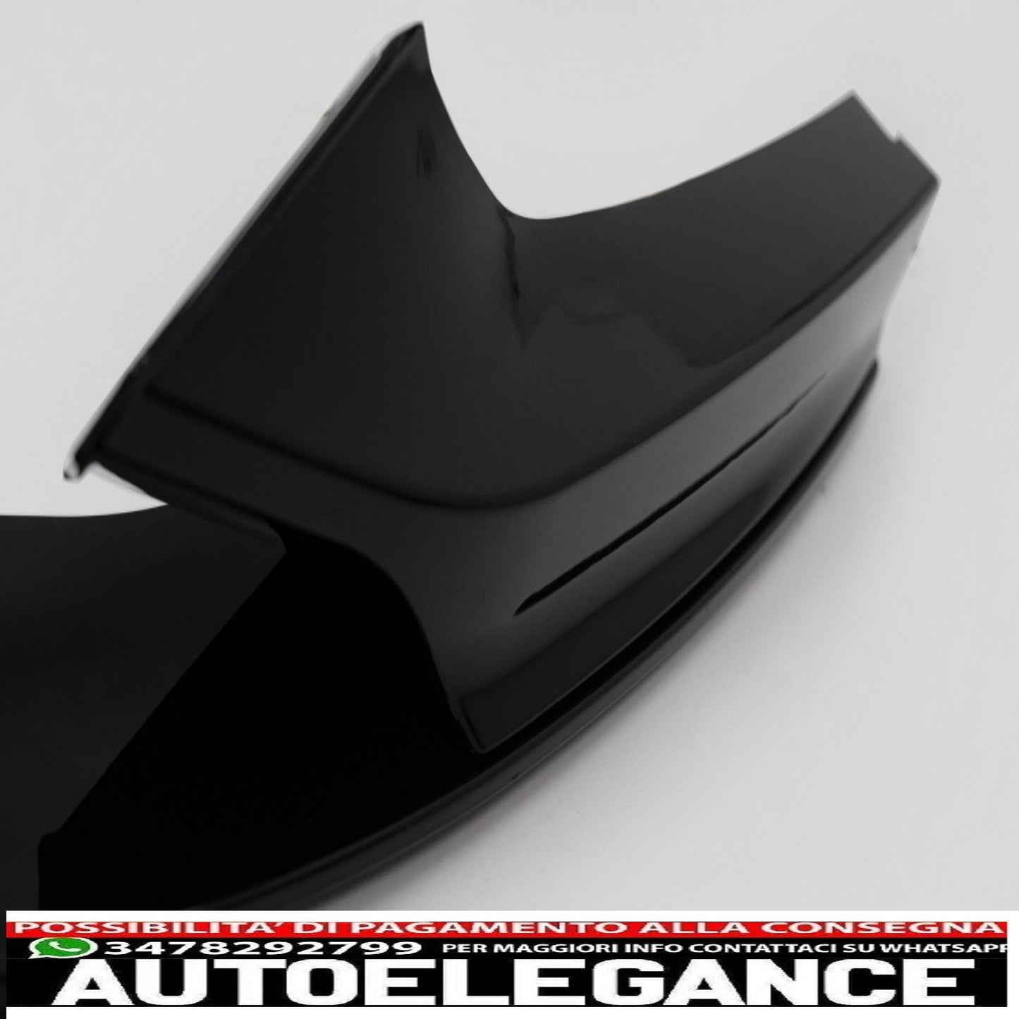 Front bumper spoiler lip suitable for bmw 2 series f22 f23 (2013-) coupe cabrio m-performance design piano black
