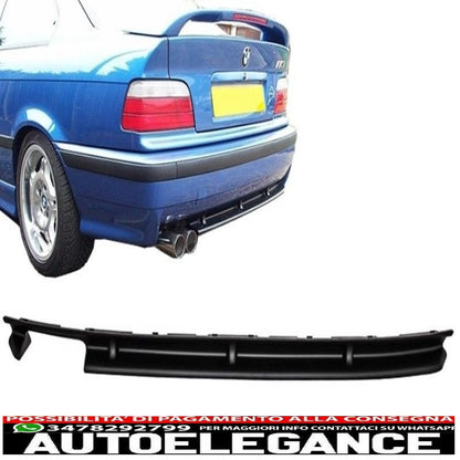 Diffusore mantovana spoiler paraurti posteriore adatto per BMW serie 3 e36 (1992-1997) design m3