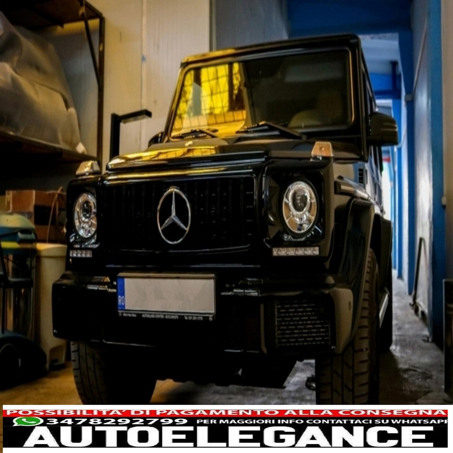 front grill suitable for mercedes g class w463 (1990-2014) new g63 gt-r panamericana design all black