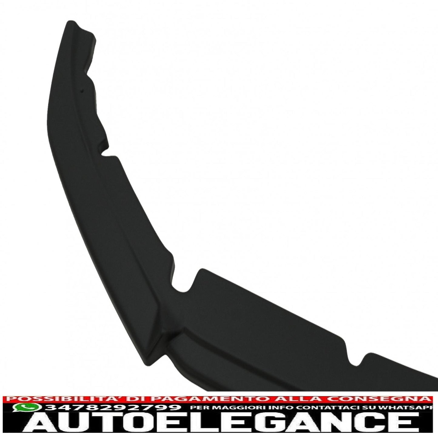 Front Bumper Lip Extension Spoiler Fit For Ford Puma (2019-up) Black 