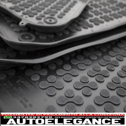 Black rubber mat suitable for Toyota Yaris XP10 Hatchback (1999-2005)