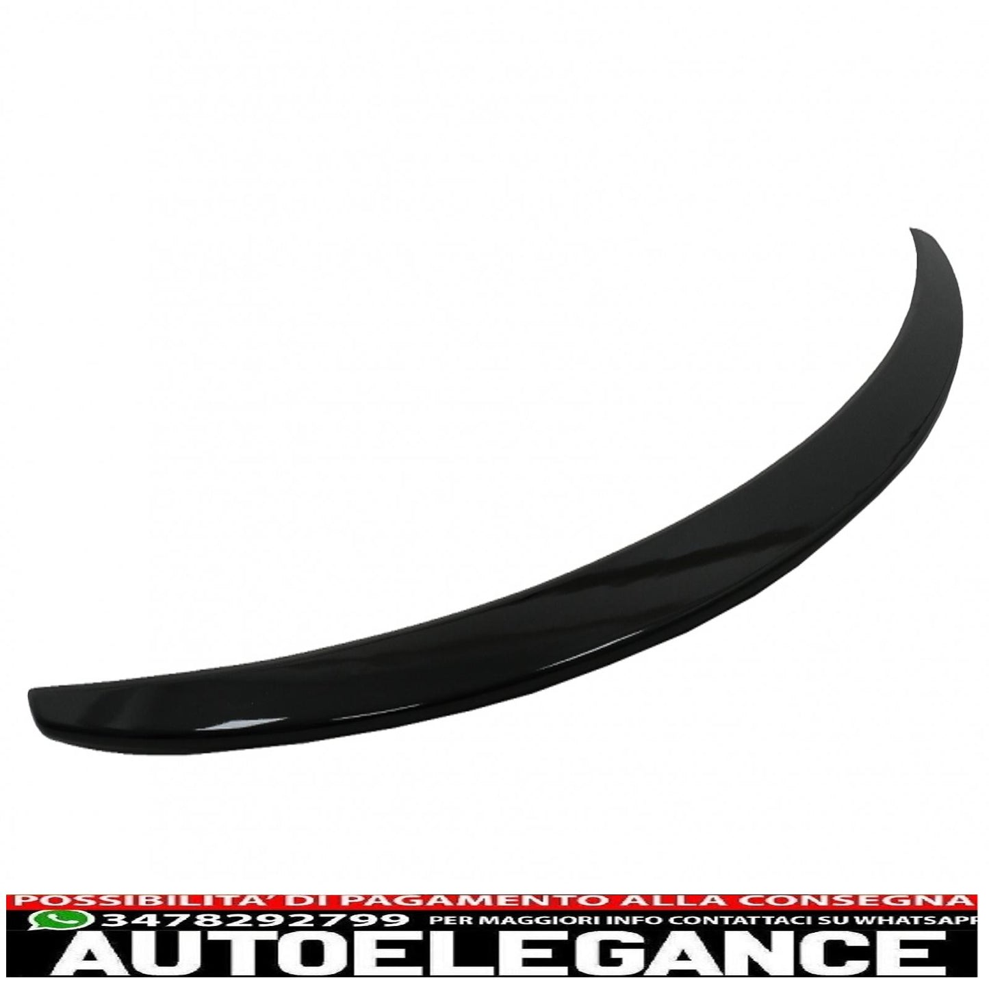 Trunk Spoiler Suitable for Mercedes C-Class Coupe C205 (2014-2019) Piano Black 
