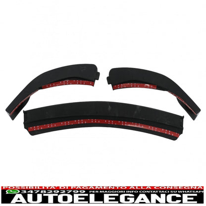 Front bumper spoiler lip suitable for mercedes c class w205 s205 a205 c205 facelift (2019-2021) piano black