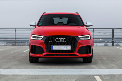 GRIGLIA ANTERIORE ADATA PER AUDI Q3 2016-2019 LOOK RSQ3 BORDO NERO NIDO D'APE