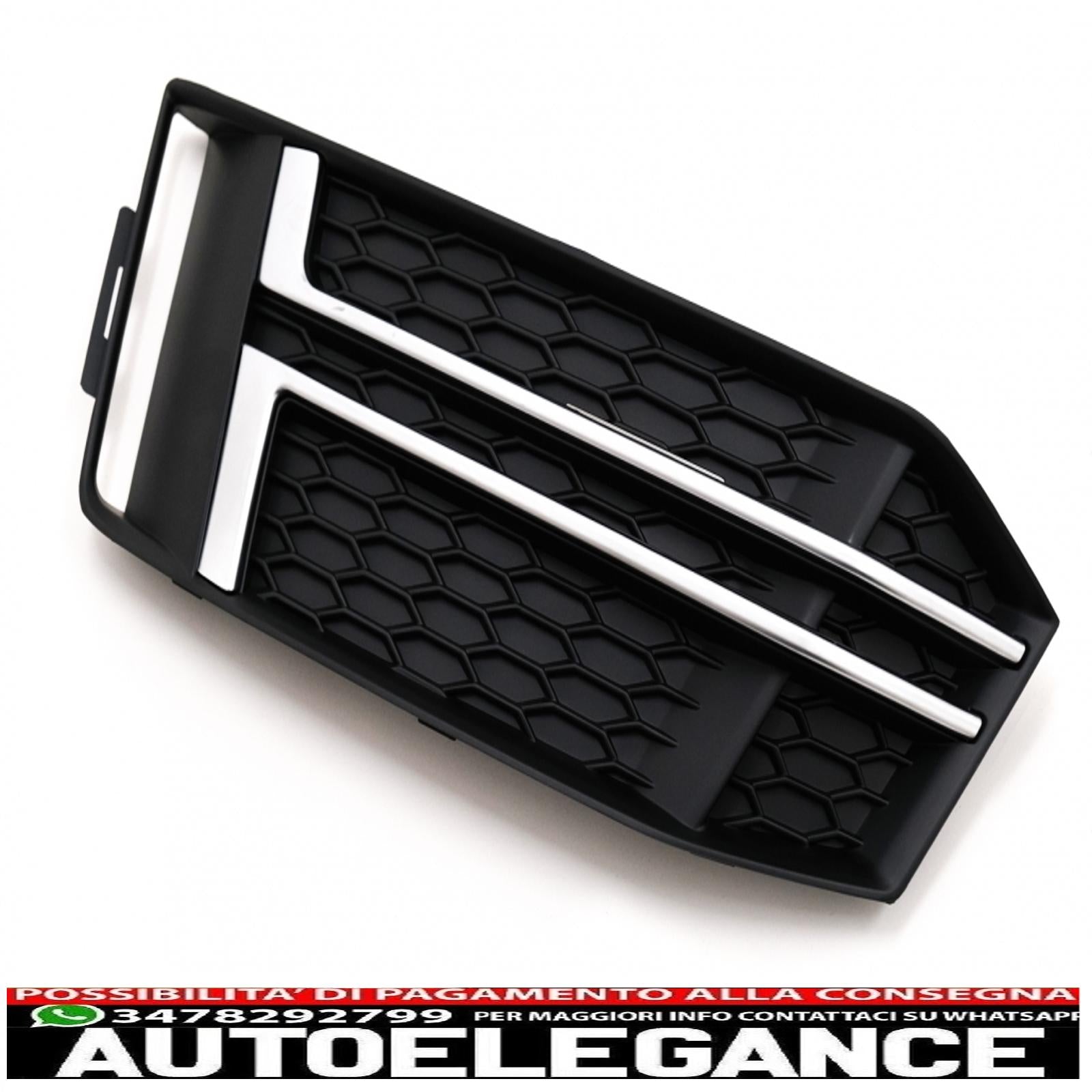 coperture inferiori della griglia del paraurti griglie laterali adatte per audi a4 b9 berlina avant (2016-2018) s-line AUTOELEGANCERICAMBI