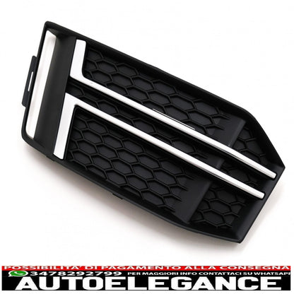 coperture inferiori della griglia del paraurti griglie laterali adatte per audi a4 b9 berlina avant (2016-2018) s-line AUTOELEGANCERICAMBI