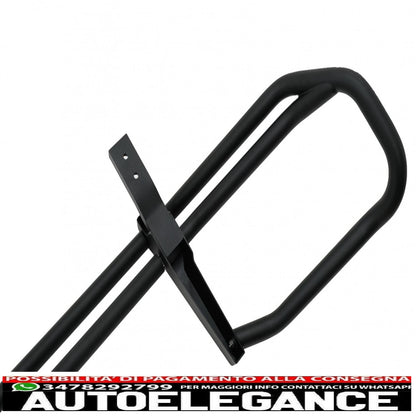 Front bumper protector bullbar suitable for mercedes g class facelift w463 g63 design (2018-2022) stainless steel piano black