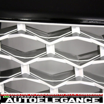 central grille and side air intakes group suitable for land rover sport l320 facelift (2009-2013) autobiography look black silver edition