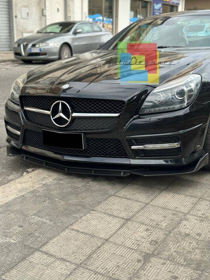 SPLITTER ANTERIORE ADATTO PER MERCEDES-BENZ SLK R172 LOOK NERO LUCIDO