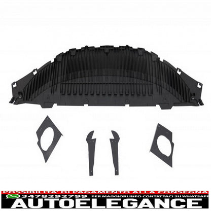 front bumper with additional spoiler in real carbon suitable for audi a7 4g facelift (2015-2018) rs7 design