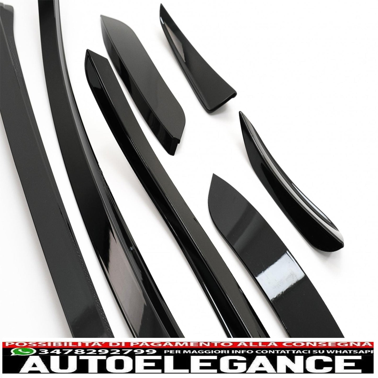 Alette splitter per paraurti anteriore aerodinamiche adatte per mercedes a class w177 hatchback v177 berlina (2018-up) nero pianoforte AUTOELEGANCERICAMBI