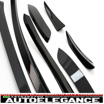 Alette splitter per paraurti anteriore aerodinamiche adatte per mercedes a class w177 hatchback v177 berlina (2018-up) nero pianoforte AUTOELEGANCERICAMBI
