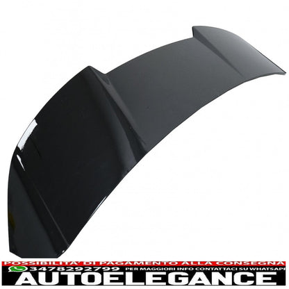 roof spoiler suitable for audi a6 avant facelift 4g c7 (2015-2018) piano black