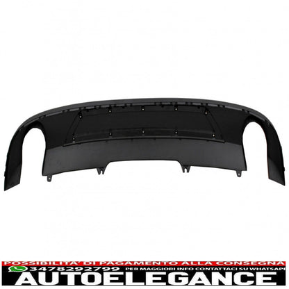 Diffusore mantovana per paraurti posteriore adatto per audi a4 b9 8w berlina avant (2016-2018) design sportivo per edizione standard