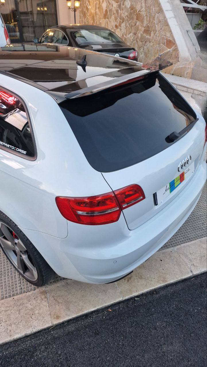 ROOF SPOILER WING SUITABLE FOR AUDI A3 8P 2008-2012 5 DOORS GLOSS BLACK LOOK SPORTY DESIGN 