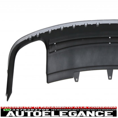 Diffusore mantovana paraurti posteriore adatto per audi a5 8t 4d sportback s-line non restyling (2007-2011) con terminali di scarico