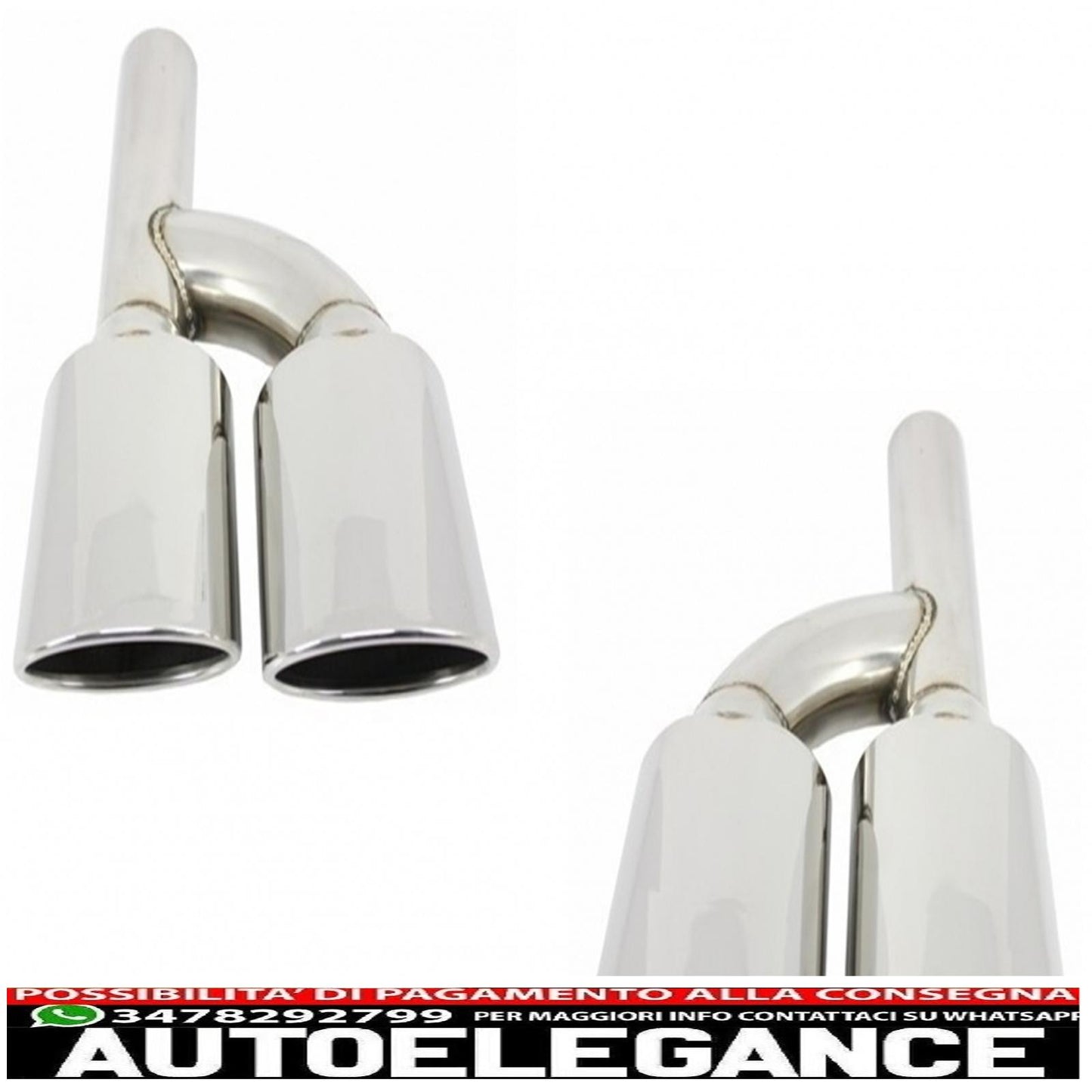 rear bumper with exhaust tips suitable for mercedes e class w211 2003-2009 a-design 