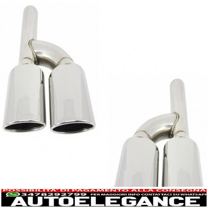 rear bumper with exhaust tips suitable for mercedes e class w211 2003-2009 a-design 