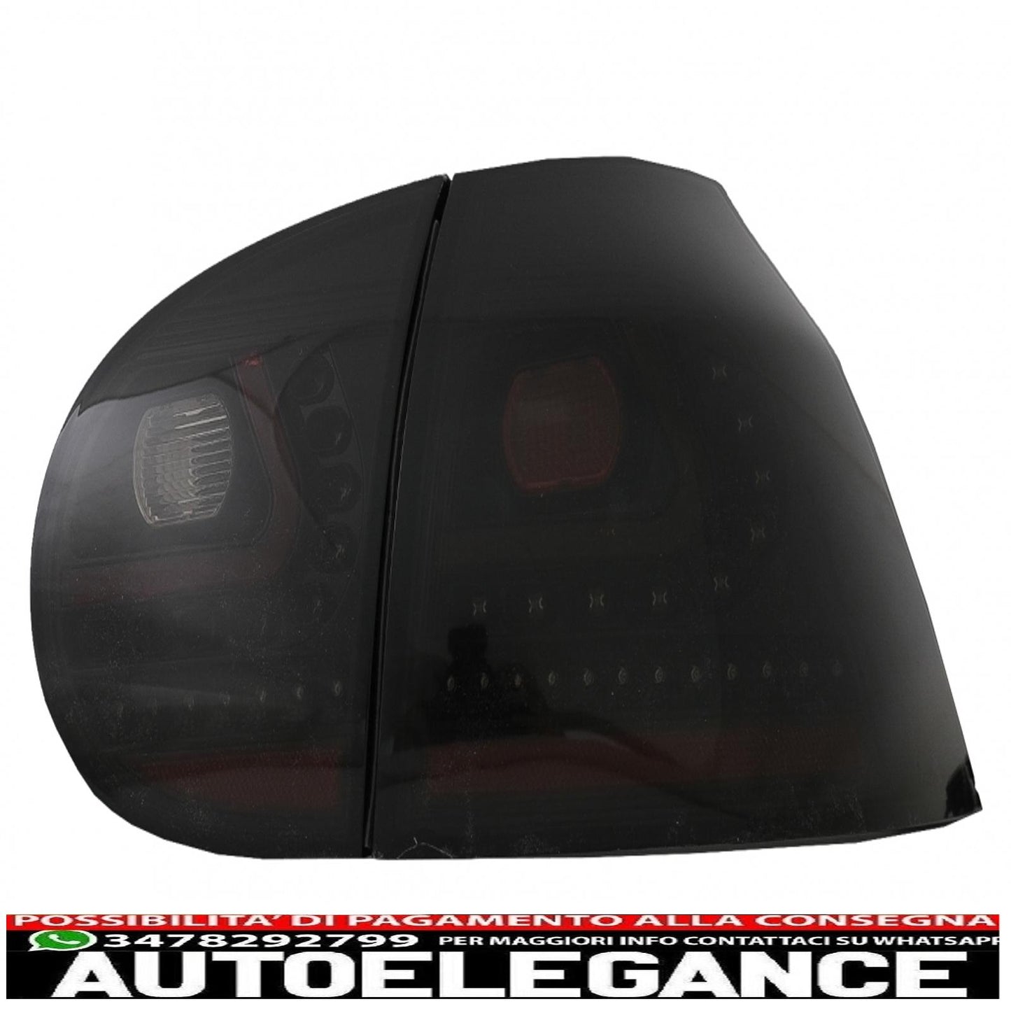 led rear lights for vw golf v 2003-2009 fog lights black/smoke