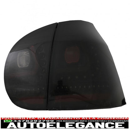 led rear lights for vw golf v 2003-2009 fog lights black/smoke