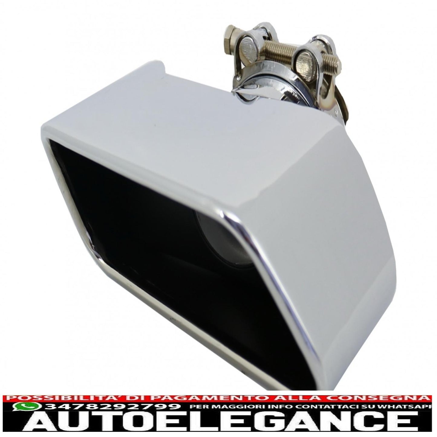 diffusore d'aria a doppia uscita adatto per bmw f10 serie 5 (2011-2017) design m-performance con terminali di scarico v8 lci design quadrato