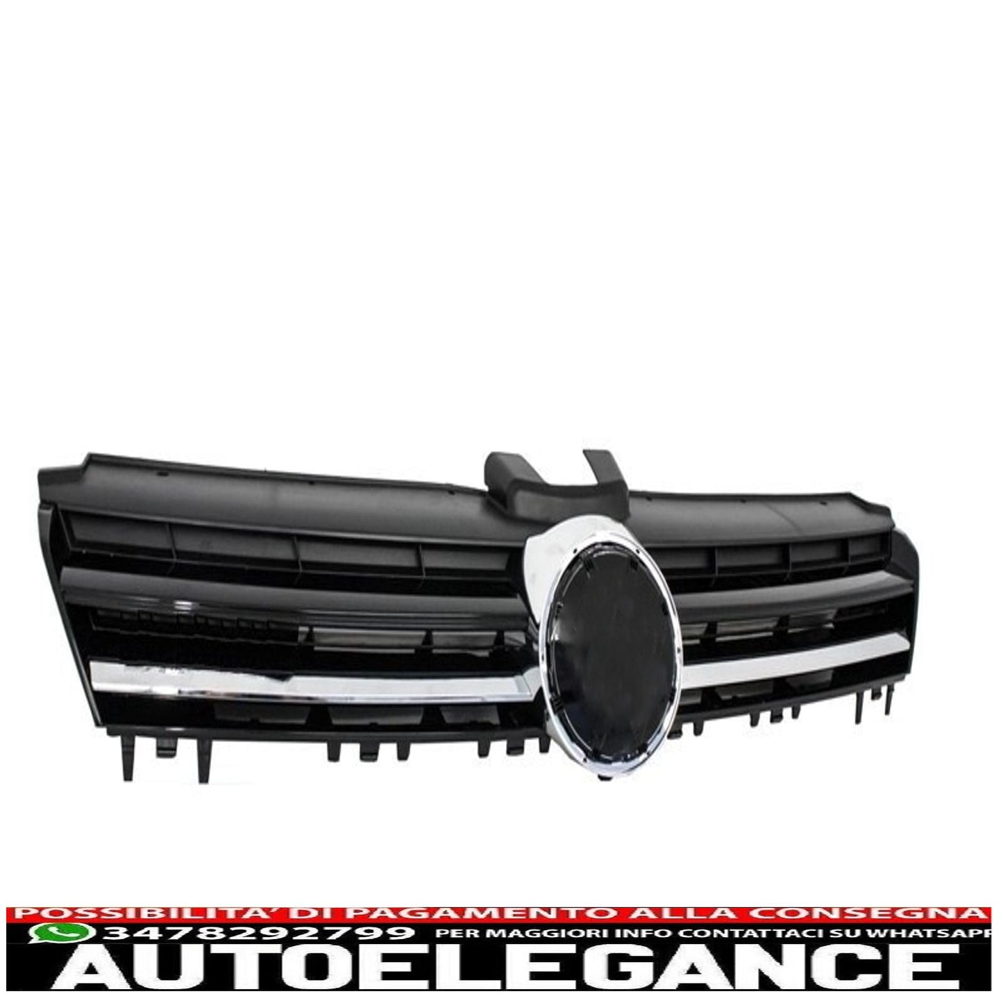 front bumper with led headlights dynamic sequential cornering lights and chrome inserts on the grille suitable for vw golf vii 7 5g (2013-2017) gti look 