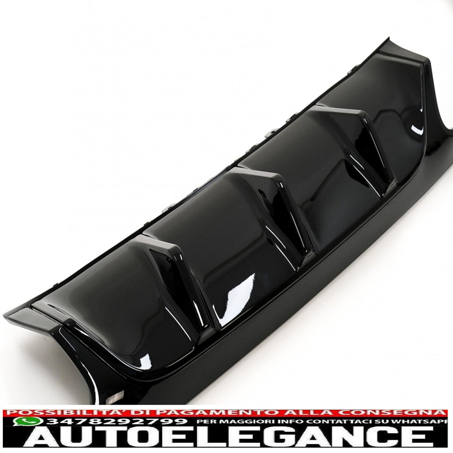 rear diffuser with exhaust tips suitable for mercedes e class c238 a238 amg sport line coupe cabrio (2016-2019) e63 design chrome edition