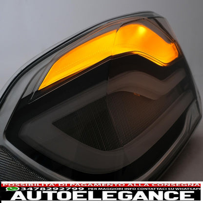 Rear lights with full led bar suitable for bmw 4 series f32 f33 f36 (2013-2016) smoked with static indicator