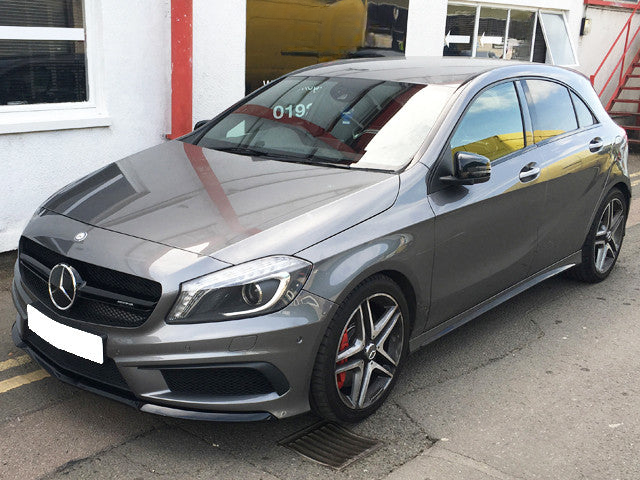 GRIGLIA ADATTA MERCEDES PER CLASSE A W176 2012-2015 LOOK A45 LOOK NERO LUCIDO