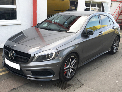 GRIGLIA ADATTA MERCEDES PER CLASSE A W176 2012-2015 LOOK A45 LOOK NERO LUCIDO