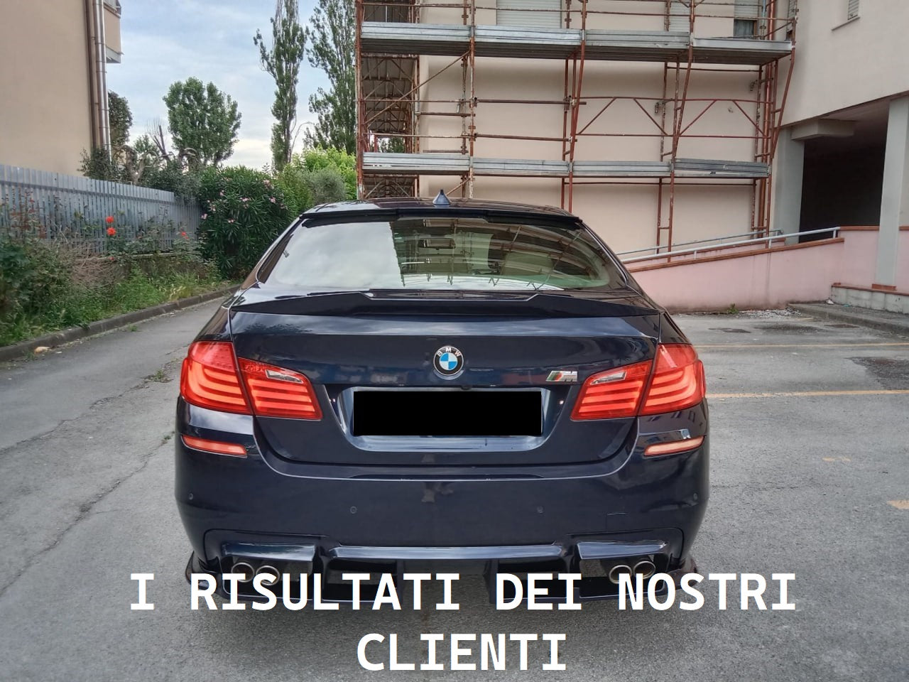 SPOILER ADATTO PER BMW SERIE 5 F10 LOOK M5 DESIGN NERO LUCIDO