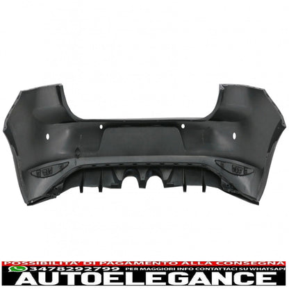 kit carrozzeria completo adatto per vw golf 7 vii 5g1 (2012-2017) design r400 con sistema di scarico completo e spoiler con alette sul tetto del parabrezza