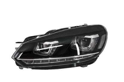 Fari anteriori per VW Golf 6 VI 08-13 LED 3D DRL U-Golf 7 Look Light Flowing Flowing