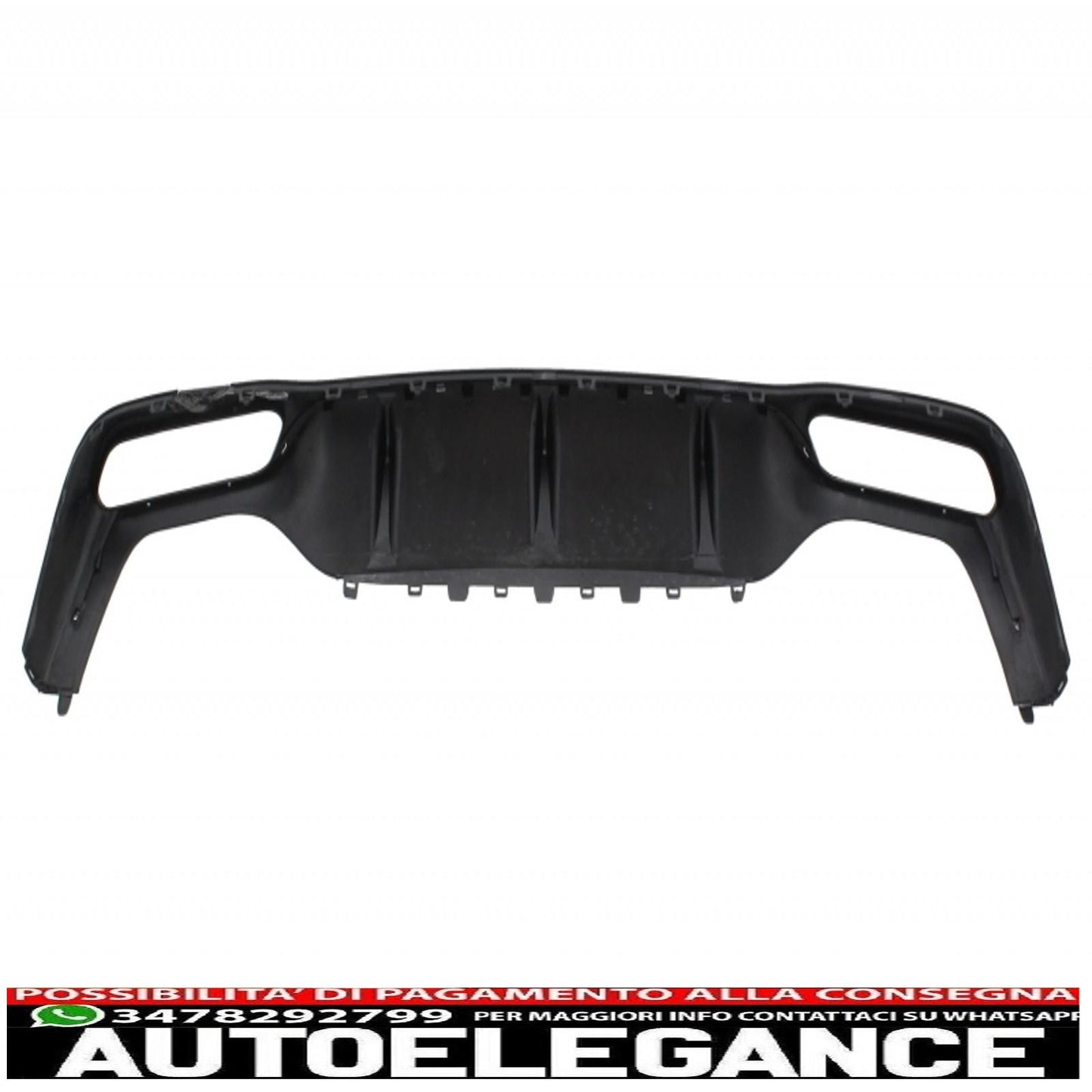diffusore d'aria per paraurti posteriore con terminali di scarico edizione cromata adatto per mercedes classe e w213 amg line (2016-2019) design e63