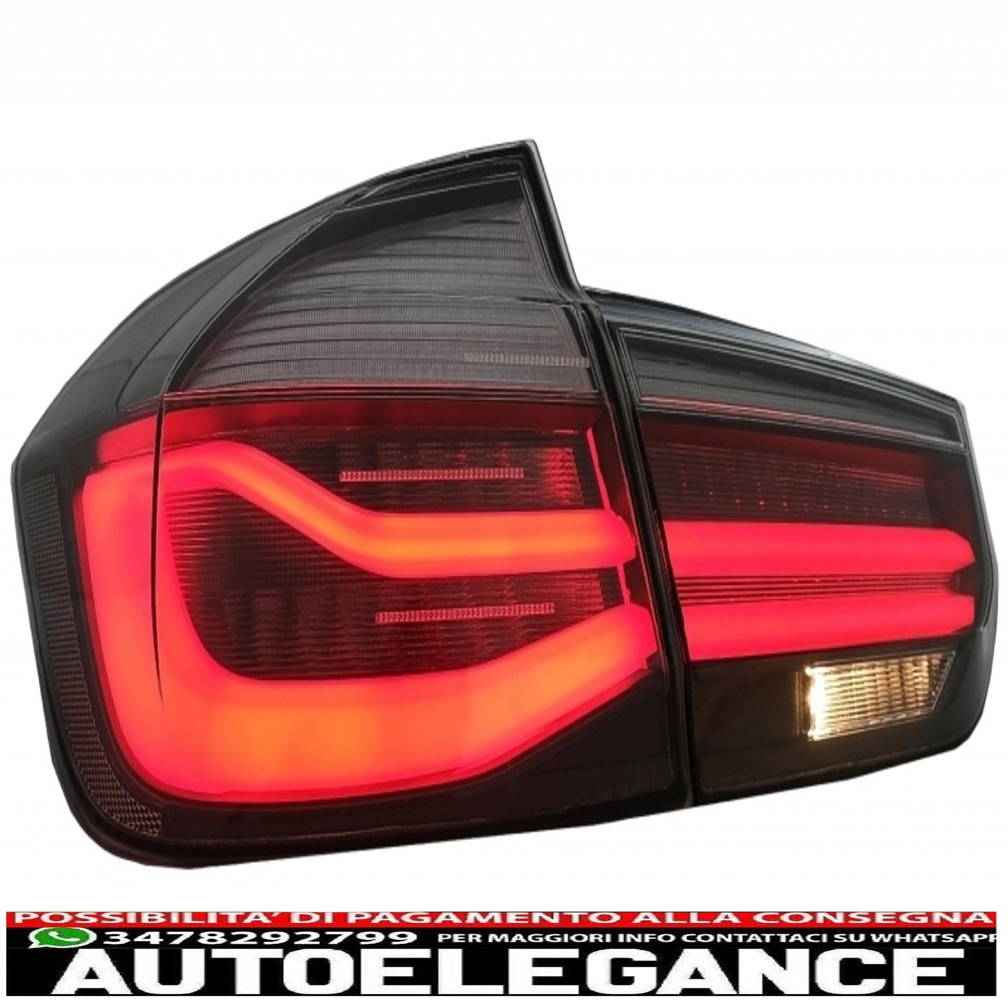 Lightning conversion kit for LED rear lights and LED turn signals LCI design suitable for BMW 3 Series F30 (2011-2019) with dynamic sequential cornering lights