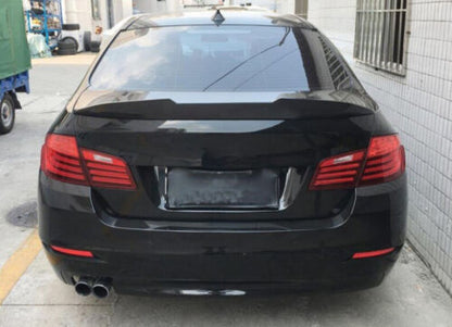 REAR SPOILER FOR BMW 5 SERIES F10 SEDAN GLOSS BLACK HOOD M5 HIGH ABS .-