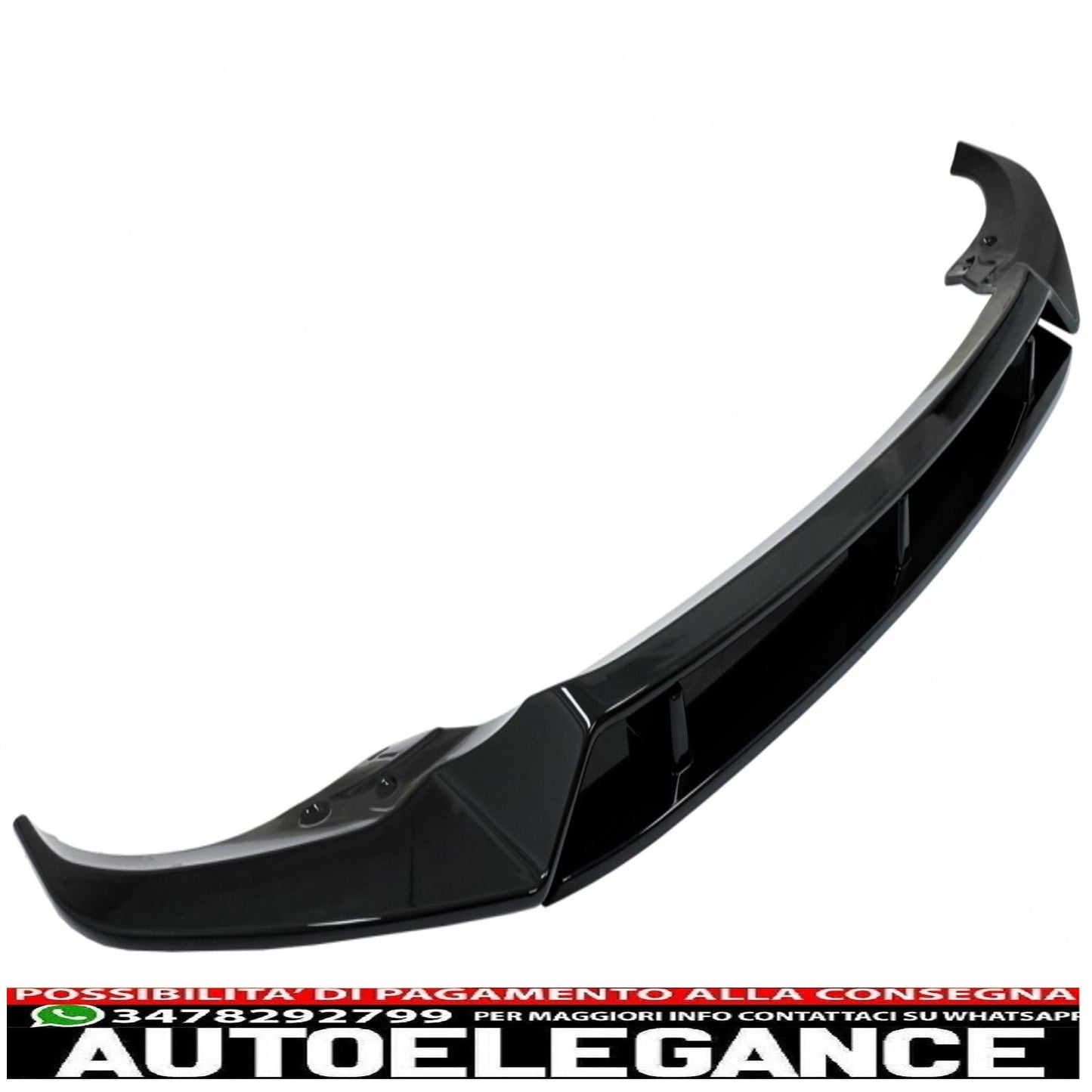 Front Bumper Spoiler Lip Fit For BMW X7 G07 LCI M Sport (2020-up) Piano Black 
