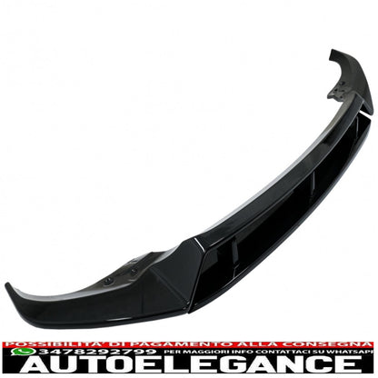 Front Bumper Spoiler Lip Fit For BMW X7 G07 LCI M Sport (2020-up) Piano Black 