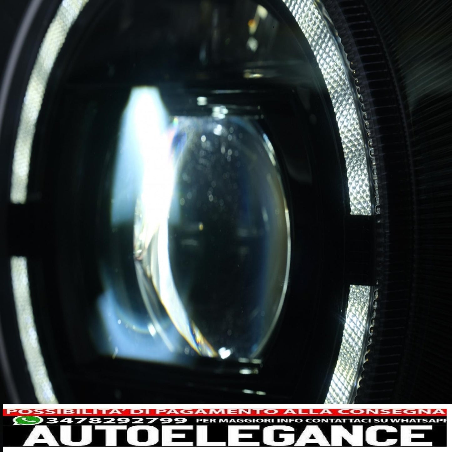 fari anteriori full led adatti per mercedes classe g w463 (2007-2017) design nero facelift 2018