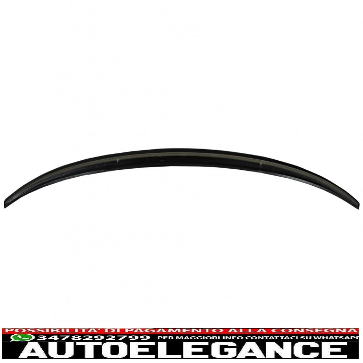 trunk spoiler suitable for audi a3 8v sedan (2013-up) piano black