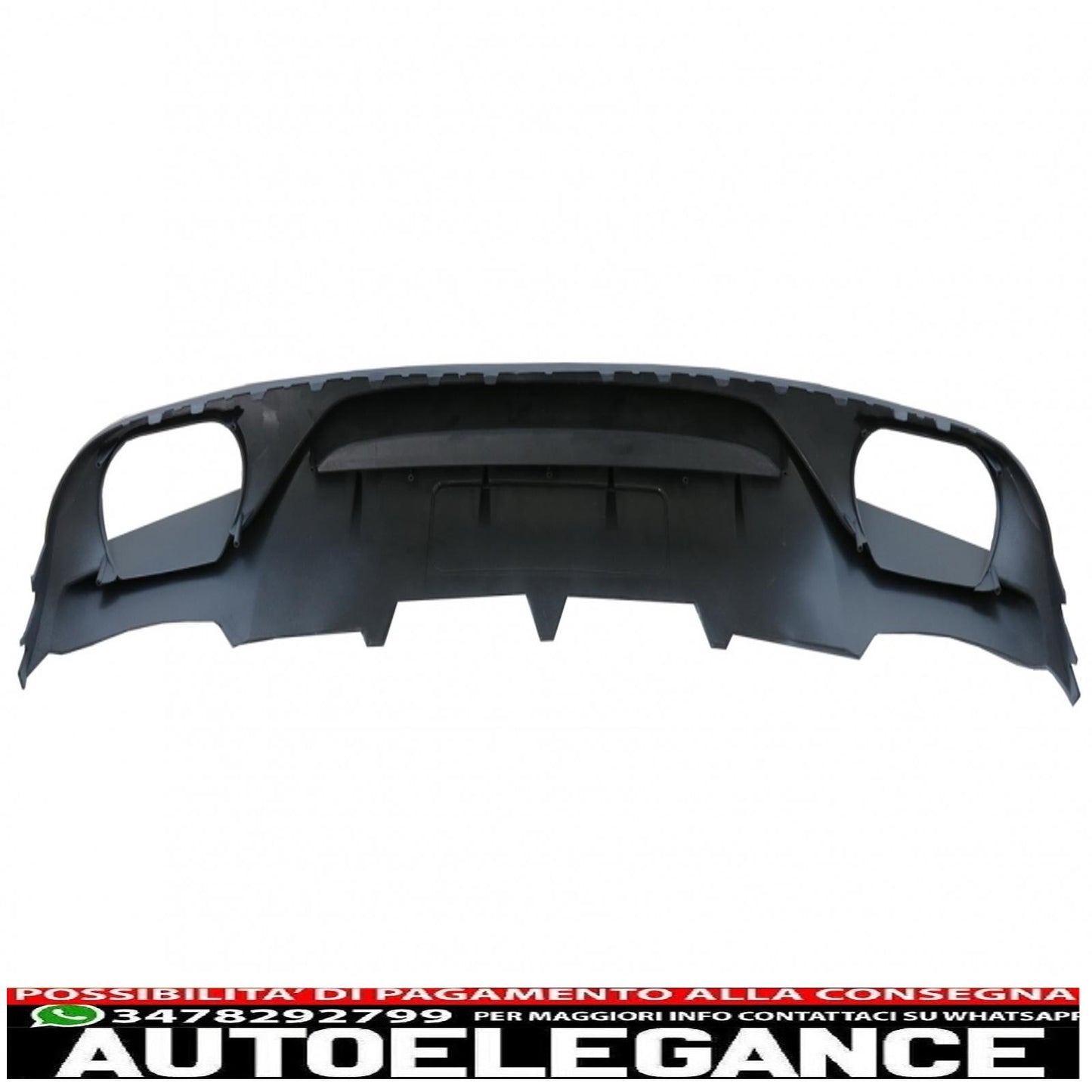 Diffusore mantovana paraurti posteriore adatto per audi a4 b8 berlina pre restyling (2007-2012) ab-design